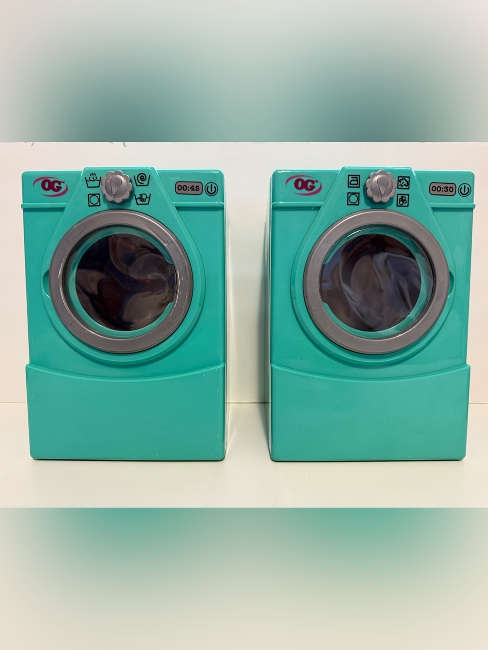 OG Spin & Tumble Wind up Washing Machine/ Dryer 18 inch Doll Accessory